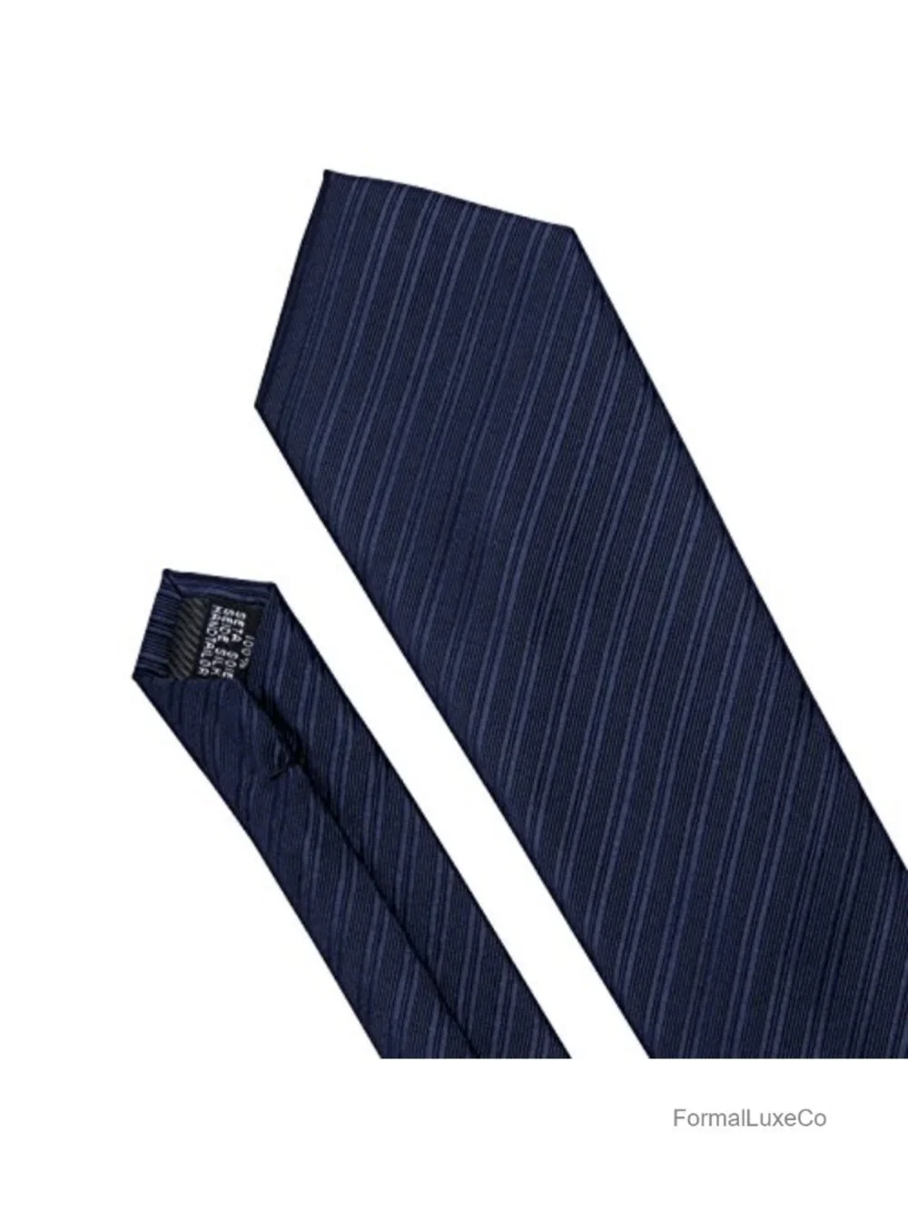 Silk Polyester Necktie Set with Pocket Square & Cufflinks